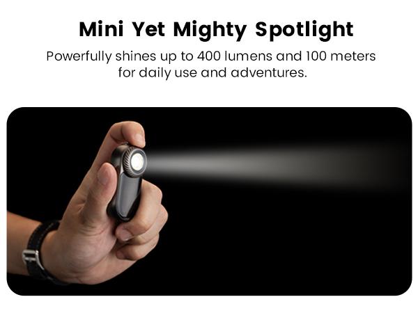LOOPGEAR LOOPDOT Titanium EDC Flashlight | Mini Rechargeable Pocket Light with RGB Pixel Display, Adjustable Brightness, Interactive Modes & Premium Titanium Build