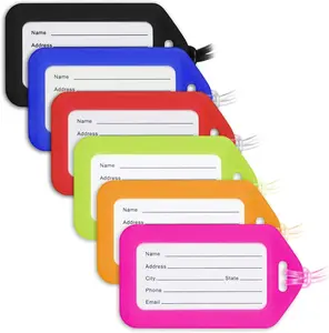 USA Luggage Tags (Assorted, 6 PK), Bag Tag for Baggage, Suitcase Tags Bulk