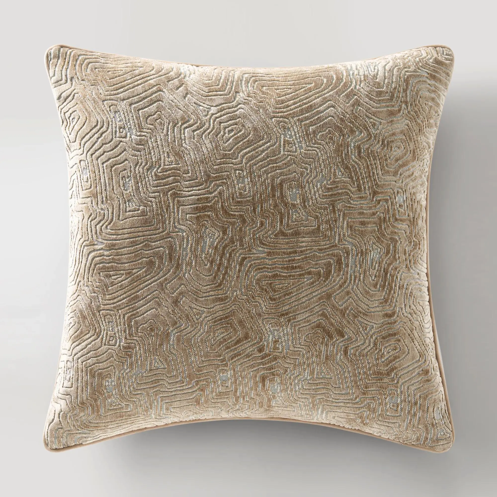 Z Gallerie Geode Velvet Square Soft Cushion, 22" Home Decorative Pillow, Soft Furry Home Textile with Removable Insert, Soft Cushions Soft Cushioning