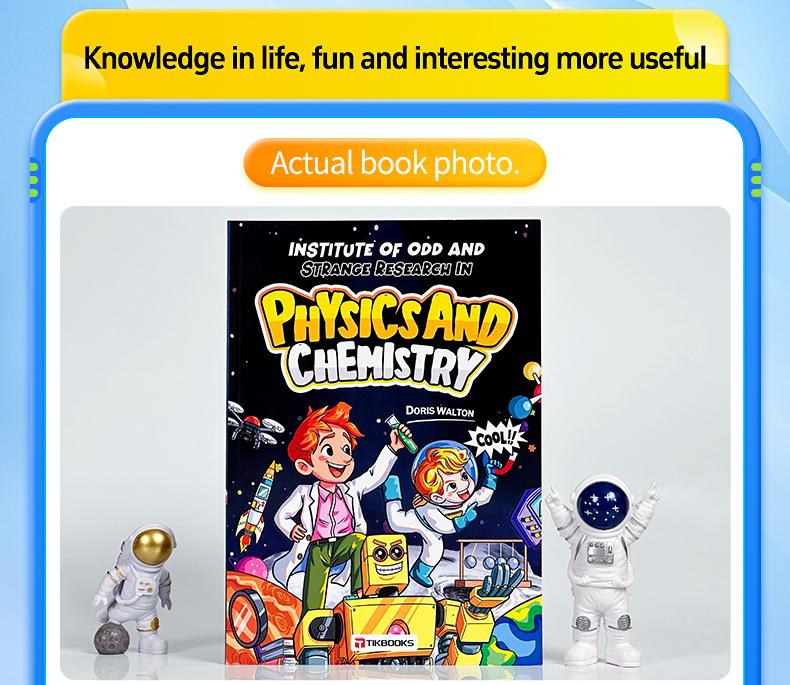 【TIKBOOKS】【Physical Chemistry Comic Enlightenment Book】Comic form tells the knowledge of mathematics, physics and chemistry to stimulate children's interest in learning