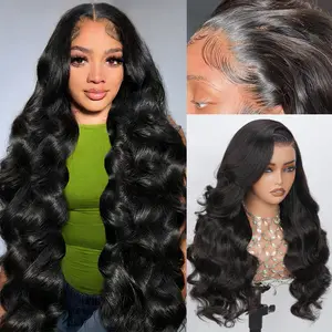 Caleber Hair 13x6 Lace Front Wigs Human Hair Pre Plucked 200 Density HD Body Wave Lace Front Wigs Human Hair Frontal Wigs  for Women Pre Plucked Black wig