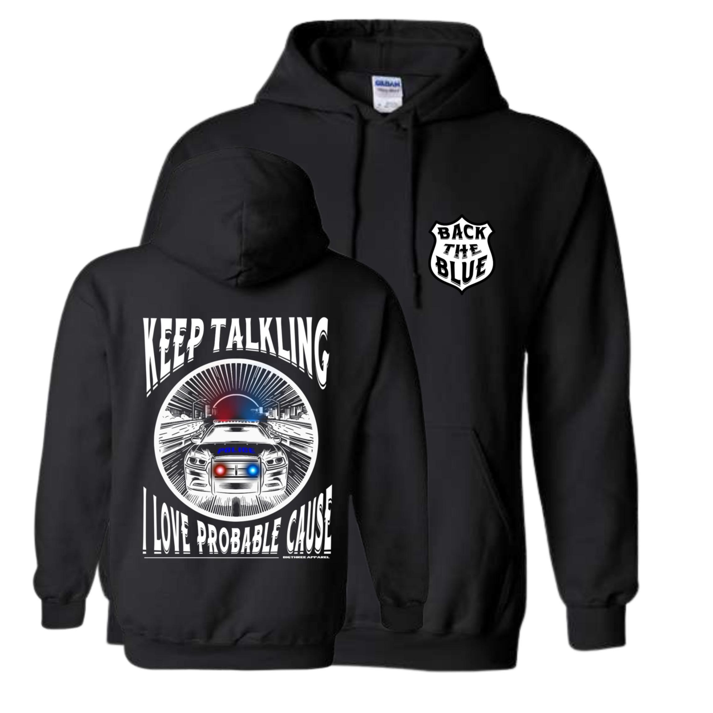 First Responder Hoodie - Comfortable Casual Cotton - Unisex - Long Sleeves - Designed for Police, EMS, Firefighters & Corrections Fit Womenswear, menswear - hooded sweatshirt Pullover Fitted