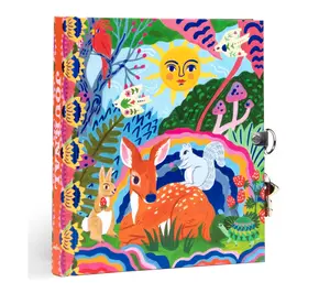 eeBoo Fawn and Sun Journal Lock & Keys Animal Themed Diary