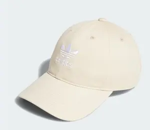 Adidas Relaxed Strap-Back Hat Cream White | strap-back hat | adjustable | adidas | unisex | casual | sports | embroidered | cotton | cream | dad hat | streetwear | Trendy Hat 2026 | Streetwear Headwear | Fashion Cap | Summer Hat | Outdoor Cap | Sun Hat