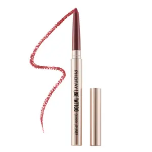 PHOFAY Line Tattoo Skinny Lip Liner  - Waterproof Matte Finish, Long-Lasting Smudge-Proof, Creamy Pencil Easy to Apply for All Skin Types