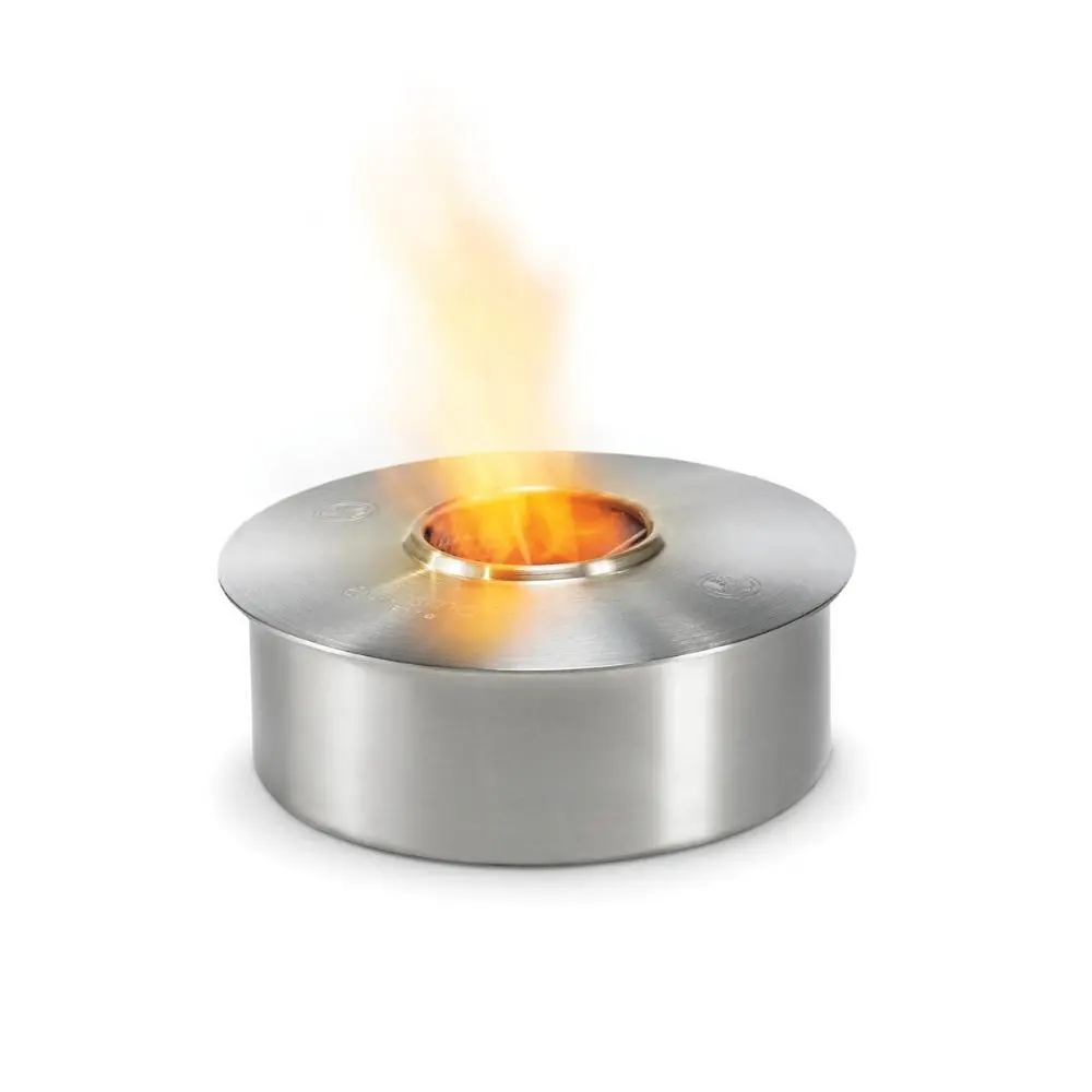 EcoSmart Fire AB Series Round Stainless Steel Ethanol Fireplace Burner