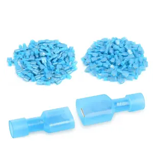 Nilight 200PCS Male Female Fully Insulated Wire Crimp Terminal Nylon Quick Connectors Wiring Spade 16-14 Gauge