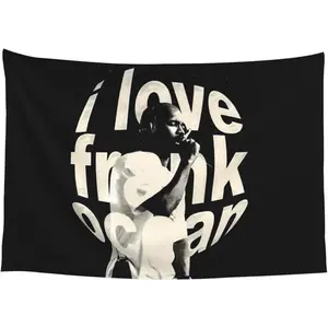 I Love Frank Ocean Tapestry 60x40in Wall Hanging Anime Cool Posters Gift Tapestries For Home Decoration Men Cave