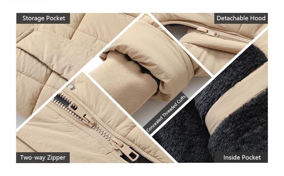 Women's Winter Coat Long Waterproof Parka Warm Snow Jacket with Detachable Faux Fur Hood Adjustable Drawstring Waist Pockets Thermal Insulation Chic Puffer Style Women's Winter Coat Long Waterproof Parka Warm Snow Jacket with Detachable Faux Fur Hood Adjustable Drawstring Waist Pockets Thermal Insulation Chic Puffer Style