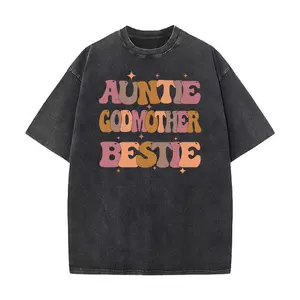 Auntie Godmother Bestie Washed tshirt, Best Auntie , Aunt Gift, Godmother Announcement, Bestie, Favorite Aunt, Gift For Her, Cute Auntie Gift Fit Hoodie