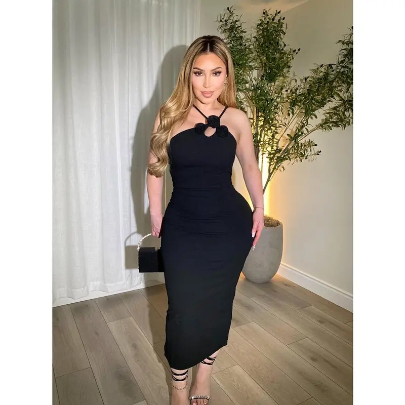 jewelry for formal black dress La Femme Black Sequin Short Semi-Formal Cocktail Dress main image 1