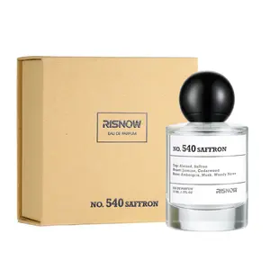 RISNOW No. 540 SAFFRON 50ml – Eau de Parfum with Portable Travel Spray Bottle Long-Lasting oriental woody fragrance For Women