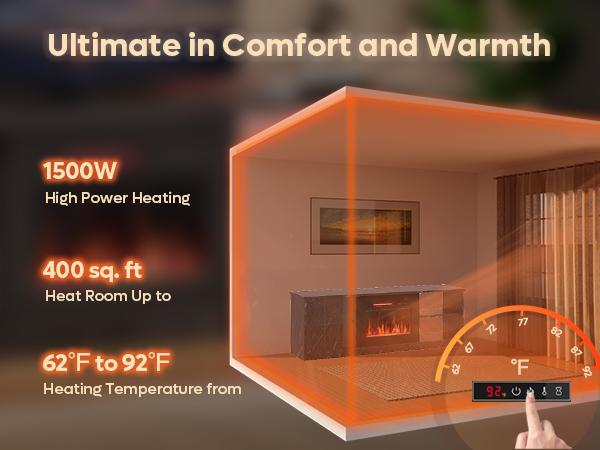 Pinmoco Electric Fireplace TV Stand for TVs up to 70", LED Entertainment Center With Cabinet & Shelves, TV Media Console Table for Living Room, Bedroom Pinmoco Electric Fireplace TV Stand for TVs up to 70", LED Entertainment Center With Cabinet & Shelves, TV Media Console Table for Living Room, Bedroom