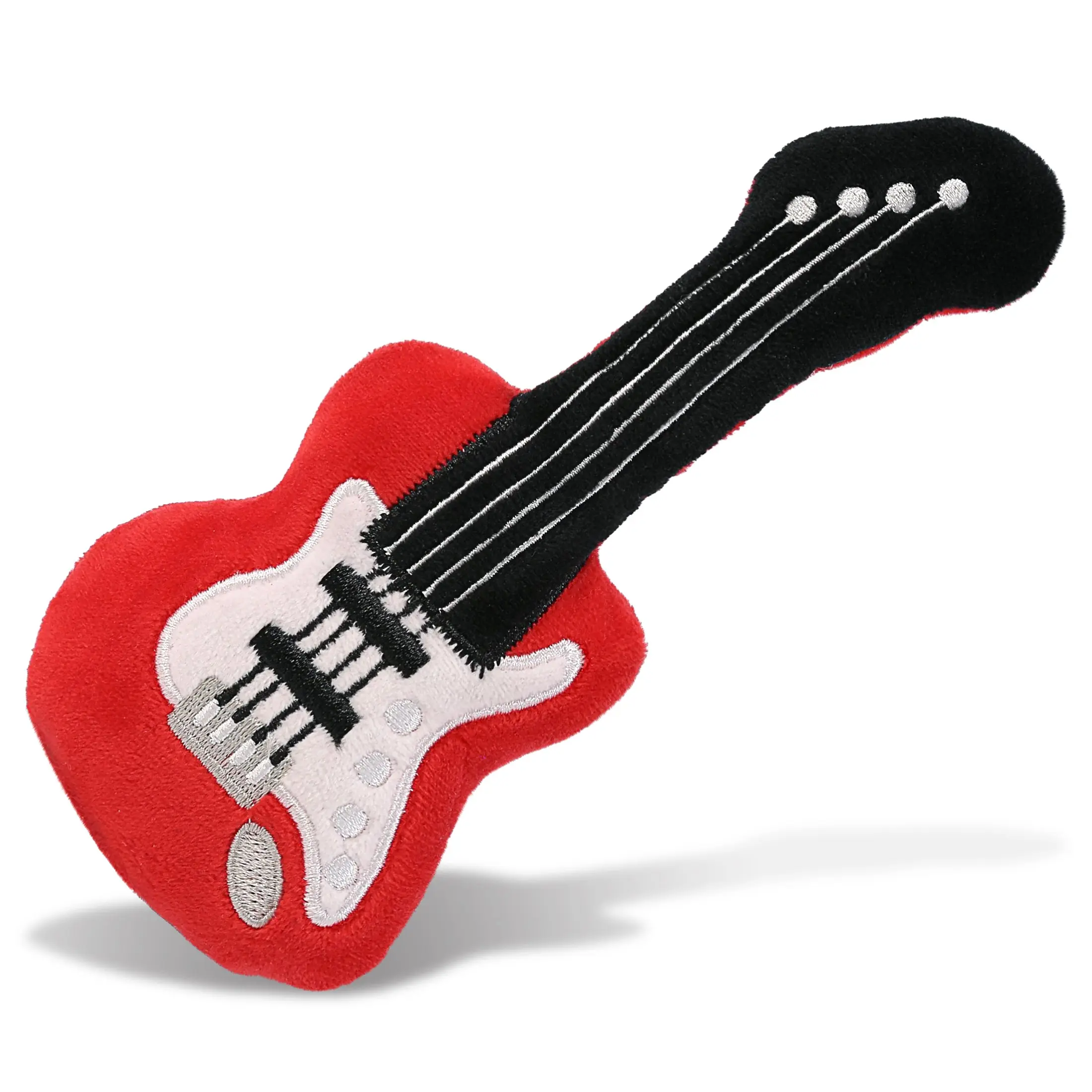 Plush 6-in Stuffed Guitar Toy, Perfect for Everyday Fun