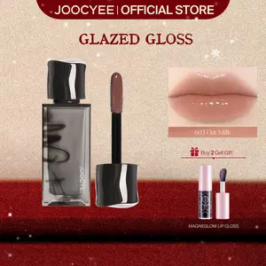 JOOCYEE New 3D Glazed Gloss, Shiny, Blur, Moisturizing, Plumping, Long Lasting, High Pigment, Silky, Mood, Glow, Hydrating, Beginner Friendly, Multi Shades, Portable, For Holidays, Parties, Rush Ready, Valentines Day Gift, New Year