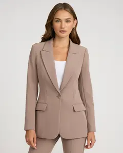 Express Studio Stretch Twill Long Slim Blazer