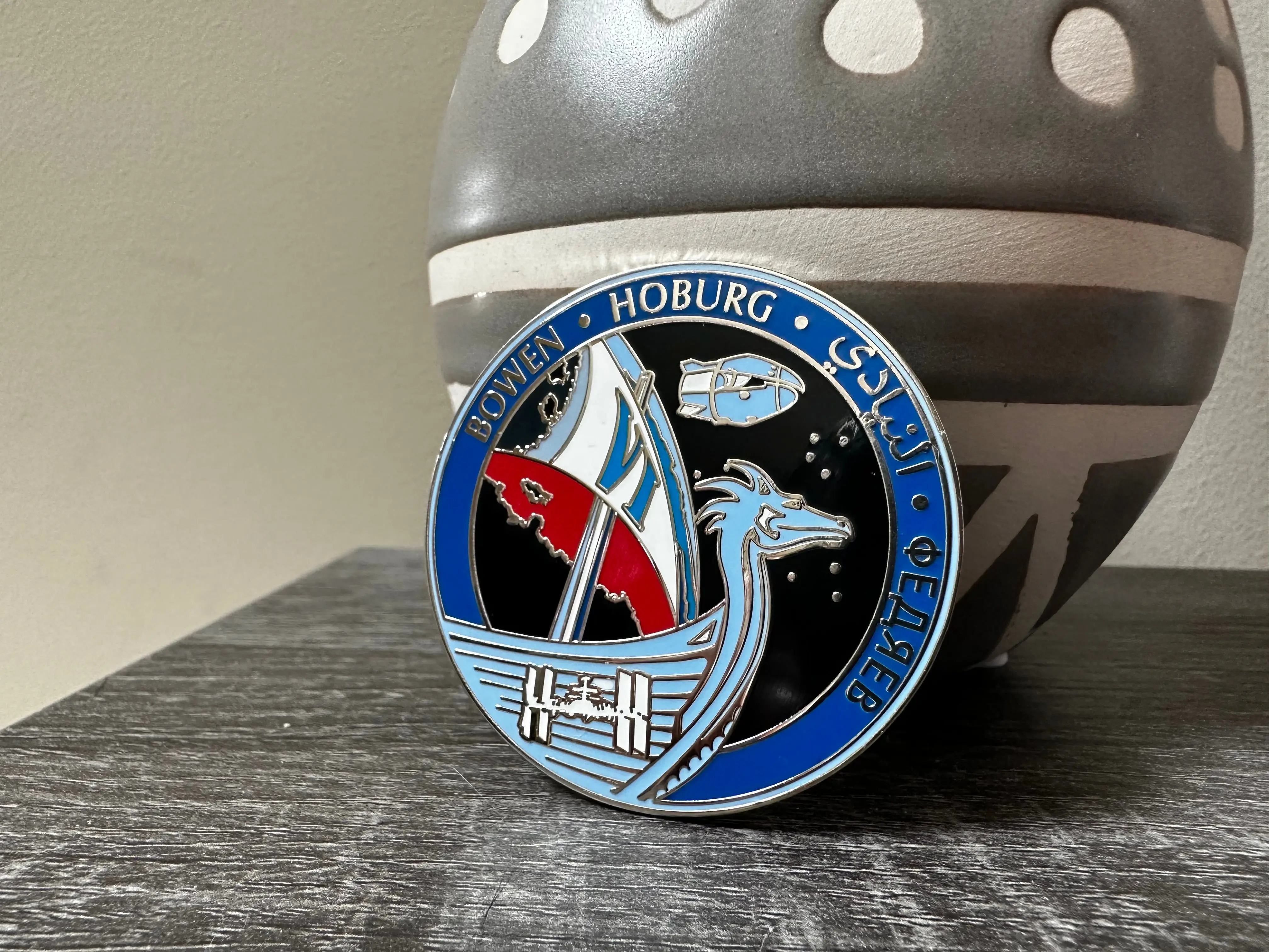 NASA Crew-6 USCV-6 Mission Patch Hard Enamel Pin