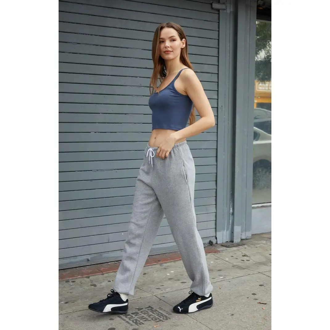 John Galt Women's Melange Rosa Sweatpants