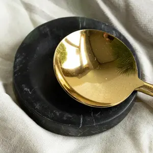 Black Marble Spoon Rest