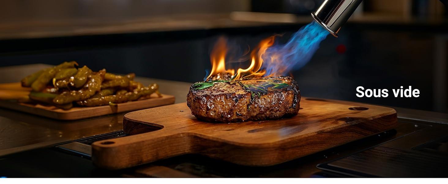 Sakerplus Propane Torch(Tank Not Included) for Searing & Grilling: Powerful Blow Torch with One-Touch Ignition and Adjustable Flame – Versatile Tool for BBQ and Fireplace