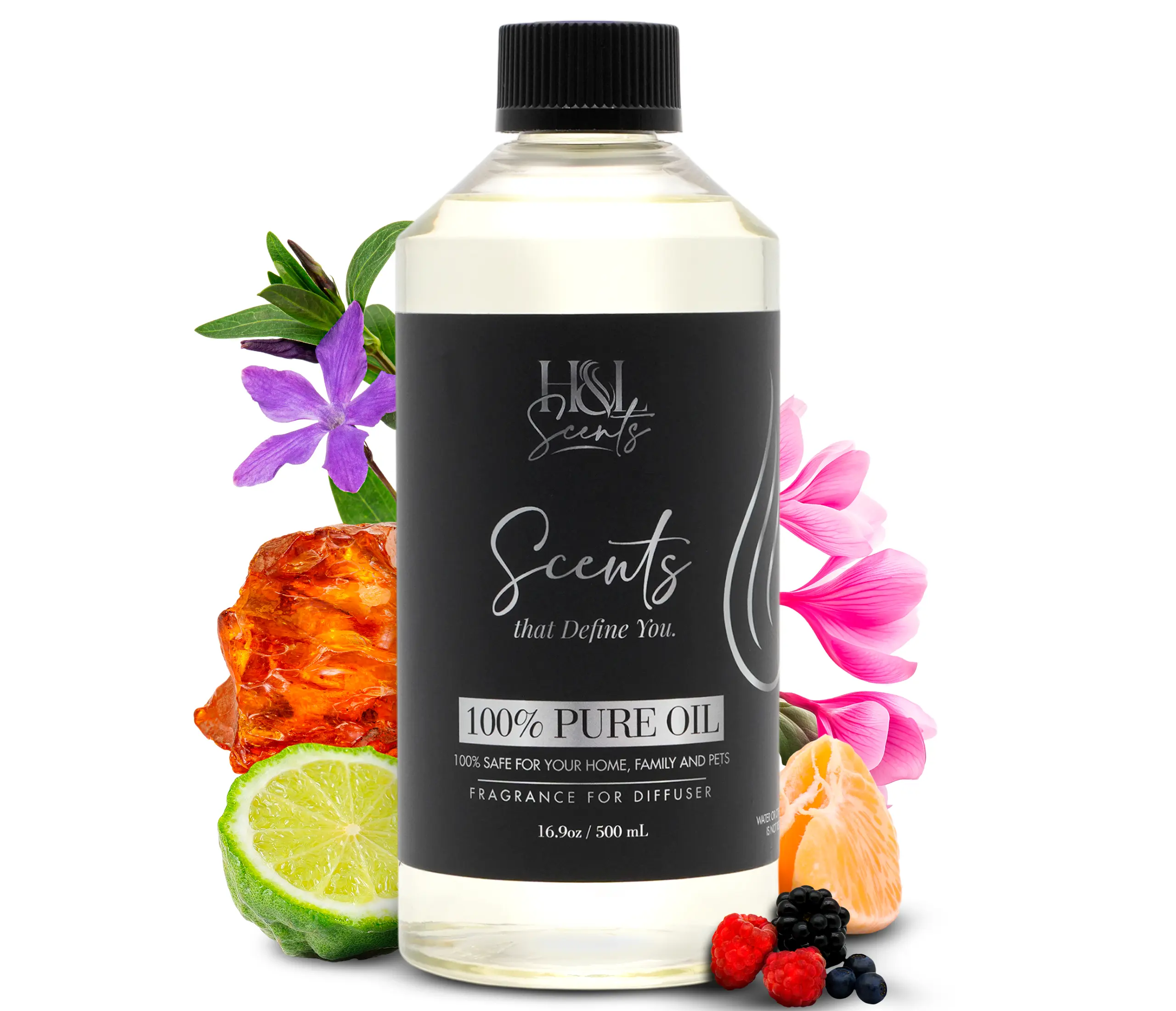 Midnight | 100% Pure Oil Fragrance for Diffuser by H&L Scents Aroma Scented Aromatizer