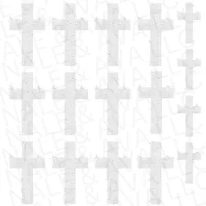 Cross Rhinestone Transfer