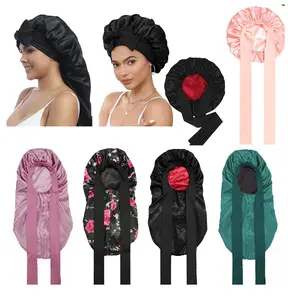 Bonnet Satin Hair Silk Bonnet for Sleeping Women, Silky Bonnets for Women with Tie Band, Sleep Cap for Braids Curly Hair Haircare#MothersDayGift #GiftsForHer