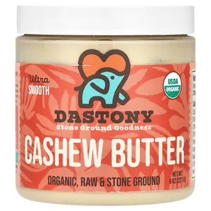 Dastony Organic Cashew Butter, Ultra Smooth, 8 oz (227 g)