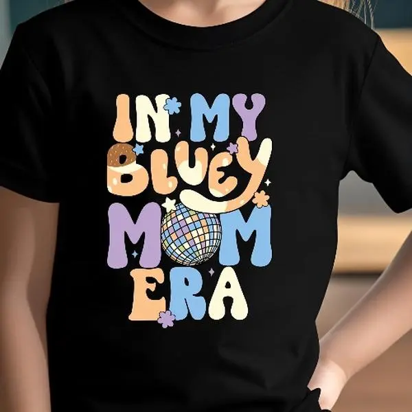In My Blue Mom Era Shirt, Blue Shirt, funny Family Shirt, gifts for girls boys