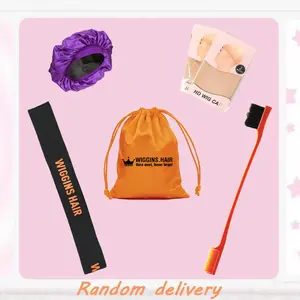 New Wiggins Hair Gift Package, Including Bonnet HD Wig Cap Edge Brush Elastic Band And Bag