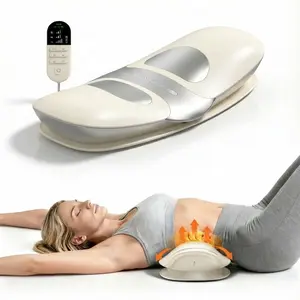 Low-frequency lumbar massager, multi-functional back and waist massager, back traction device, lumbar comfort care, 12-level electrotherapy, 3-speed vibration massage, adjustable heating and vibration massager, Valentine's Day gift