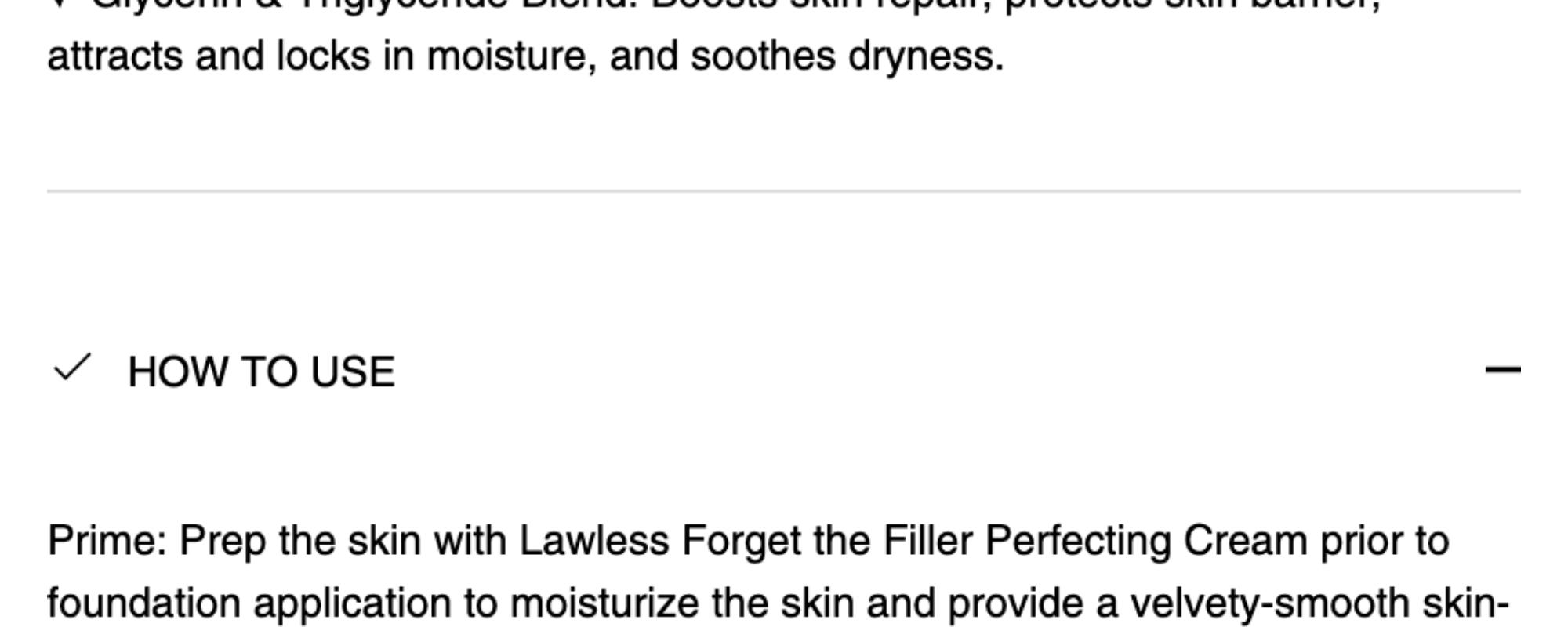 Forget The Filler Skin-Plumping Line-Smoothing Foundation