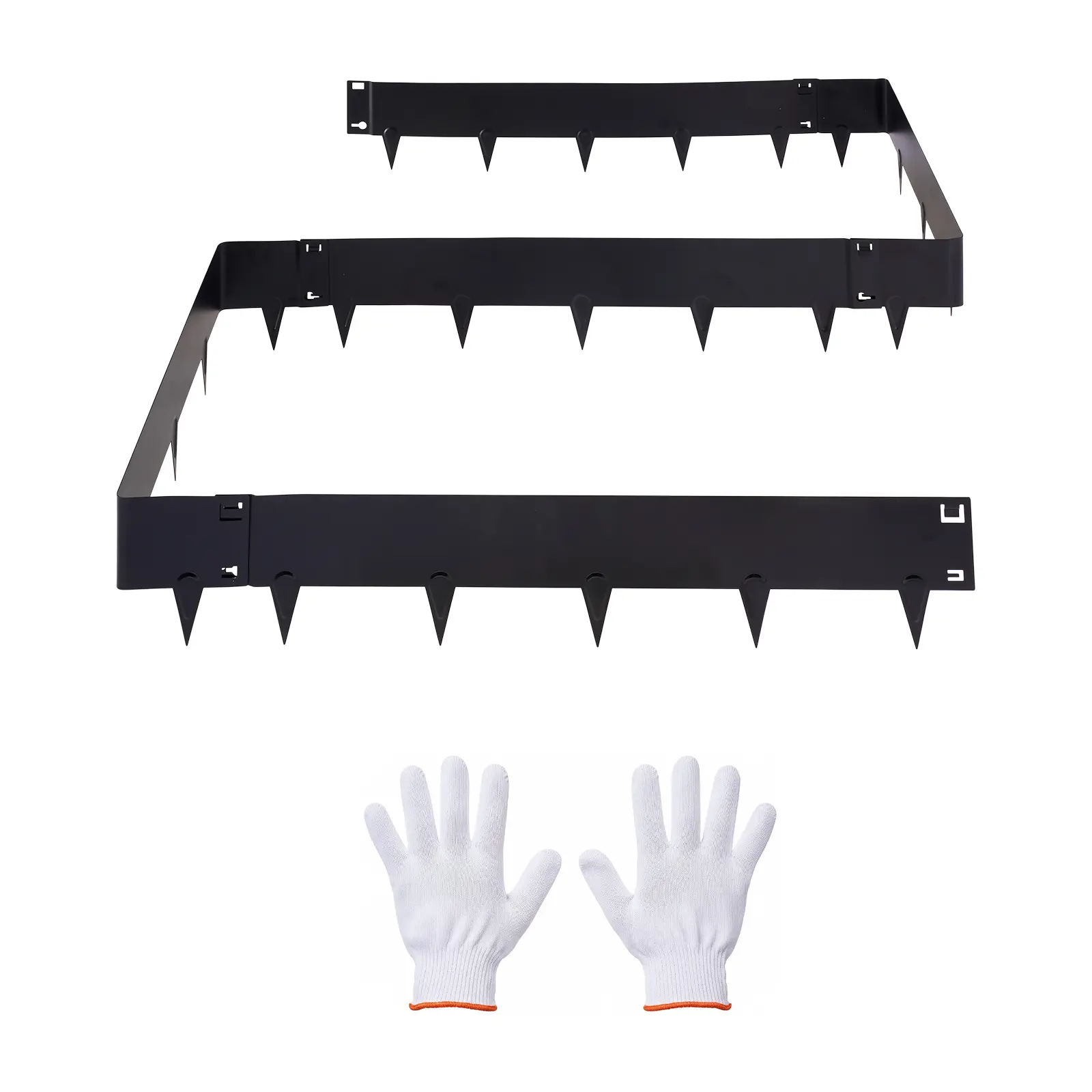 【SummerFinds】VEVOR Galvanized Steel Landscape Edging, 6-Pack 40 x 8.15 Inch Metal Edging for Landscaping with Gloves, Easy-to-Install, Heavy Duty Metal Garden Edge Border for Flower Bed, Yard Pathway