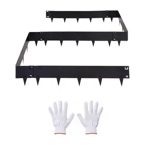 VEVOR Galvanized Steel Landscape Edging, 6-Pack 40 x 8.15 Inch Metal Edging for Landscaping with Gloves, Easy-to-Install, Heavy Duty Metal Garden Edge Border for Flower Bed, Yard Pathway