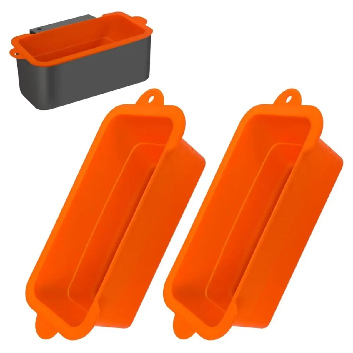 2-Pack BPA-Free Food-Safe Reusable Silicone Grease Cup Liners for Blackstone Grills - 7.5x3.5x2.8in Drip Tray Design, Heat-Resistant, Dishwasher-Safe, Sustainable, Minimizes Grilling Mess for Grease Collection