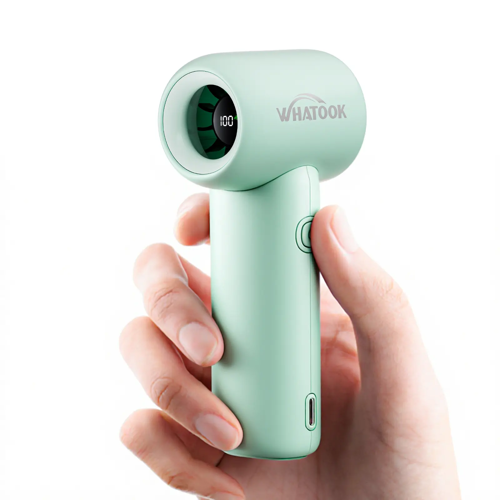 Whatook Mini Portable Cooling Fan, Handheld Pocket Fan with 3000mAh Rechargeable Battery, 18500 RPM Turbo Motor, Ideal for Travel, Outdoor Activities, Gifts for Women, Handheld Fans