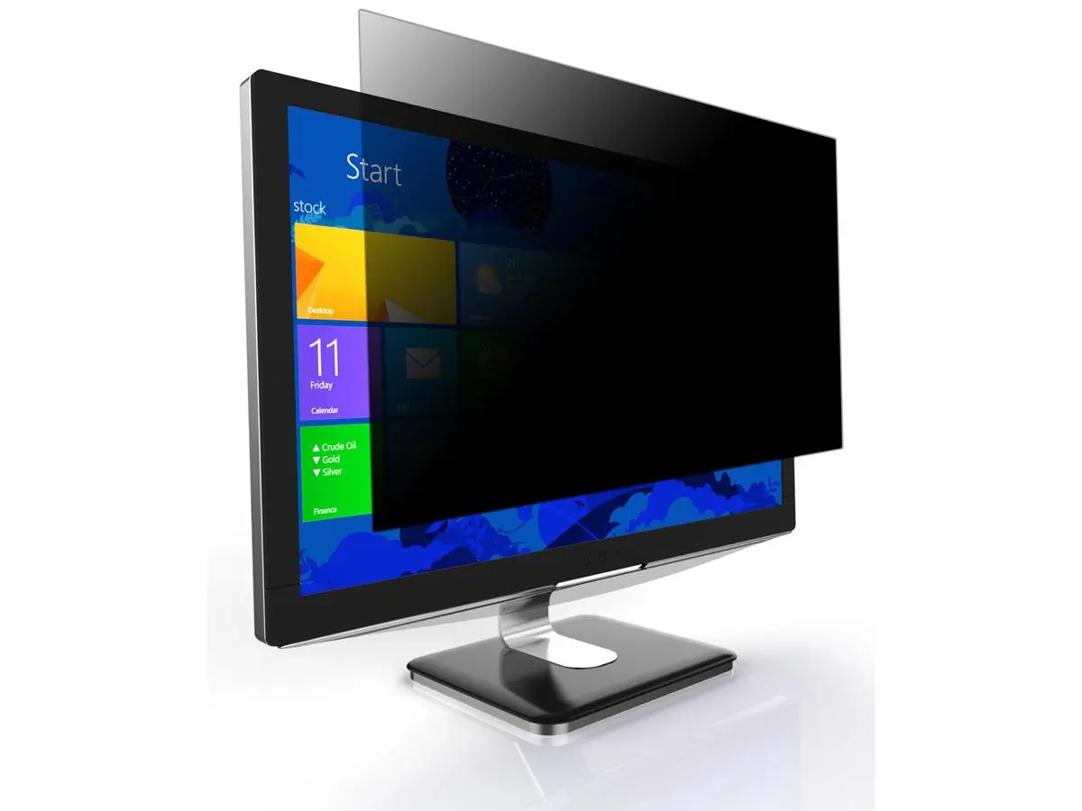 23.6" 4Vu Widescreen Computer Monitor Privacy Screen, Privacy Guard with Anti-Glare Coating, High Brightness, Matte/Glossy Options, Monitor Pc