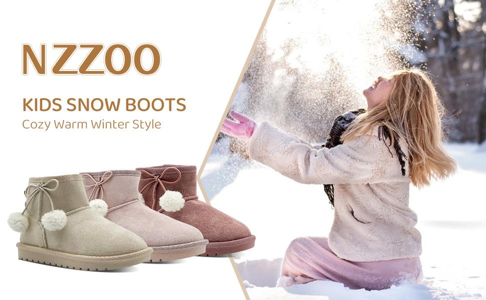 Lumubby Girls Winter Snow Boots Faux Fur Lined Short Ankle Shoes for Little Big Kids - Slip-On Style, Plush Sheepskin, Lightweight & Durable Lumubby Girls Winter Snow Boots Faux Fur Lined Short Ankle Shoes for Little Big Kids - Slip-On Style, Plush Sheepskin, Lightweight & Durable
