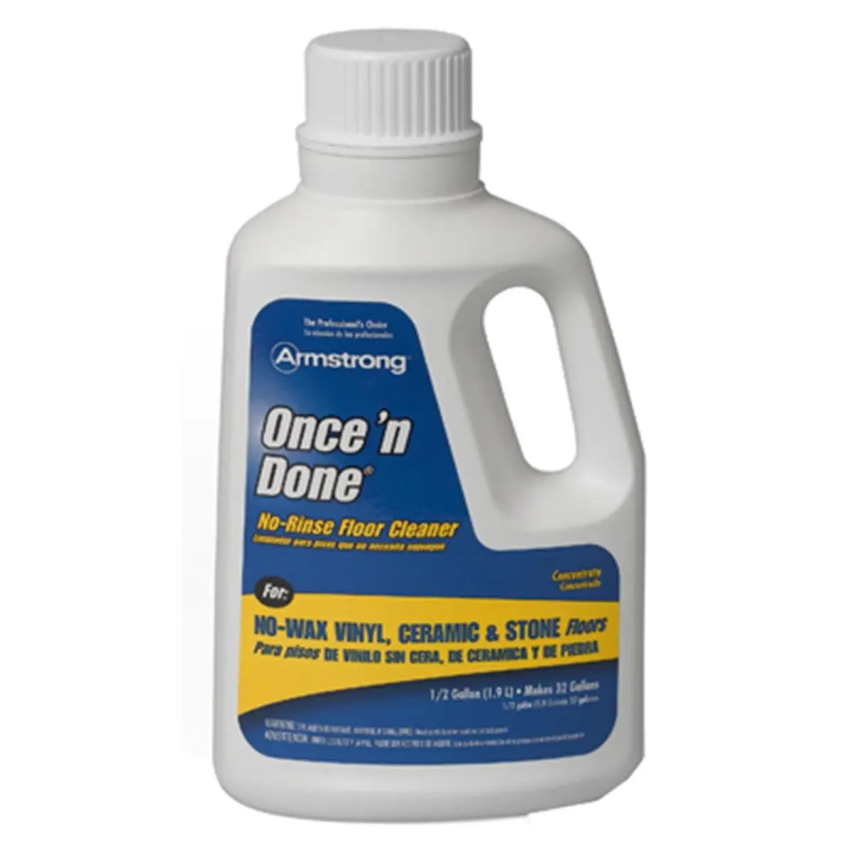 Armstrong Concentrated Floor Cleaner - Model 330806, 64oz 1-Step No-Rinse Liquid, Formulated for Vinyl & Ceramic Household Floors