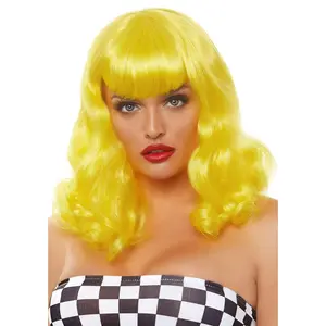 16" Retro Curly Bob Wig
