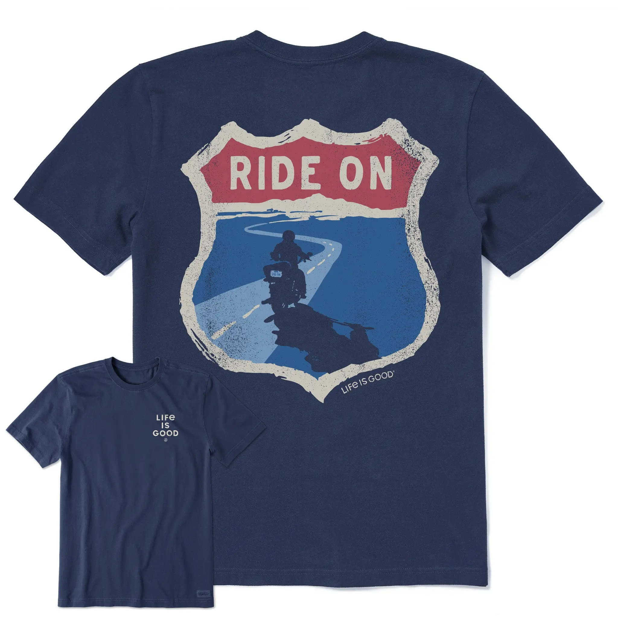 Men's Ride On Motorcycle Short Sleeve Crusher-LITE Tee