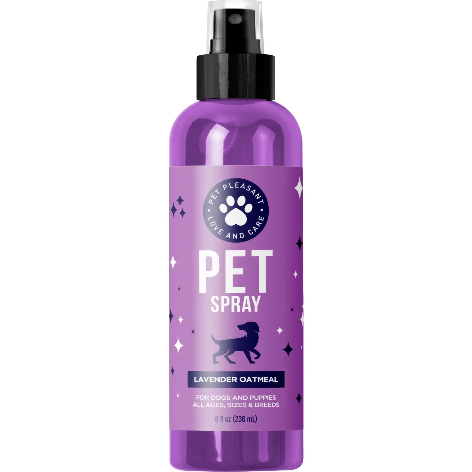 Pet Spray Lavender Dog Deodorizing Spray | Calming Pet Odor Eliminator for Smelly Dogs & Puppies | Pet Pleasant Refreshing Grooming Spray with Lavender Essential Oils | Lightly Scented Pet Perfume & Stress Relief | Puppy Safe & Natural Deodorizer