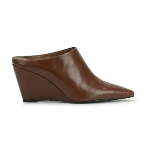 Evolra Women's Y2K Style Fashion Square Toe Mules - Wedge Heel Closed-Toe Slip-On Sandals | Trendy Shoes for Party