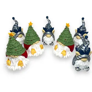 Festive 5" Christmas Gnome Holiday Decor- 3d Printed Figurine by Gnarly Novelties Prints