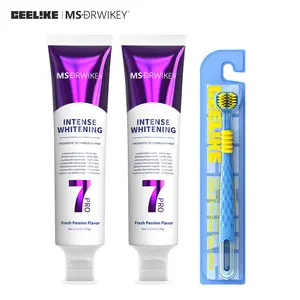 【MSDRWIKEY】2-Pack 7-Pro Intensive Toothpaste + CEELIKE 3-Sided Toothbrush Set –  Deep Clean