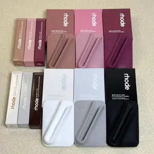 The Latest RHODE Magnetic SNAP-ON Lip Cover Lip Care and MagSafe Set Black Storage Cosmetic Bag Nourishing Multi Color Lipstick