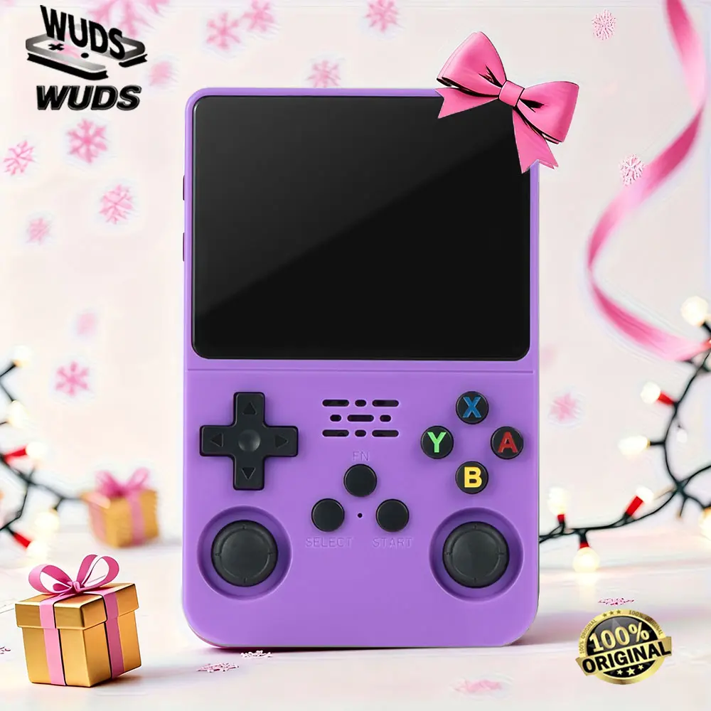 WUDS R36S Retro Handheld Console, HD 3.5-inch IPS Screen, 3000mAh Battery, 32G+64G TF Card, ABS Build, Interactive Device, Consoles