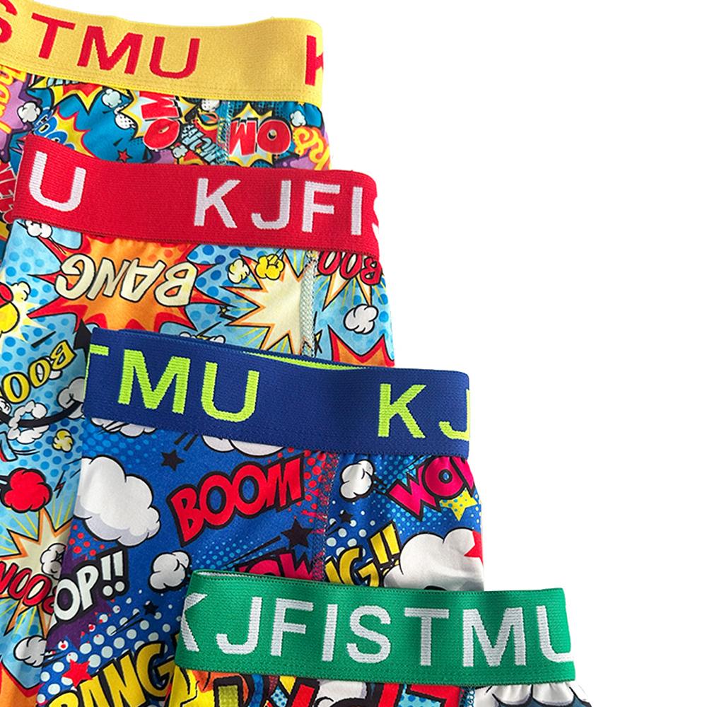 12-pack men's long boxer briefs, unique design, colorful waistband, graffiti fashion print,breathable shorts, long-lasting shape retention, silky wrap, sports lock-in, zero-pressure comfort, moves with you, men's socks - KJFISTMU Fabric Menswear Day Sweat