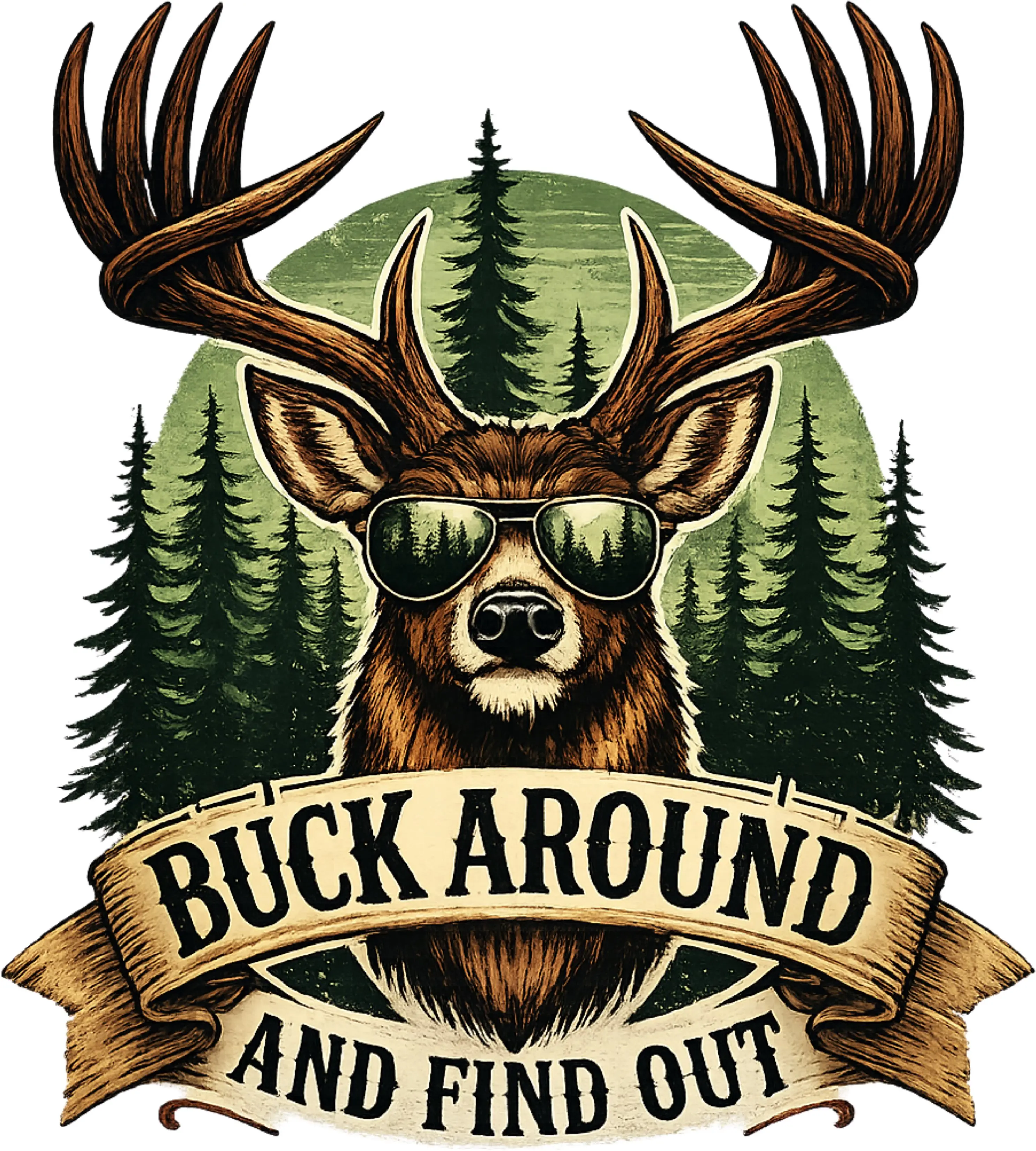 DTF Transfer – HK Buck Around Multi Sizes
