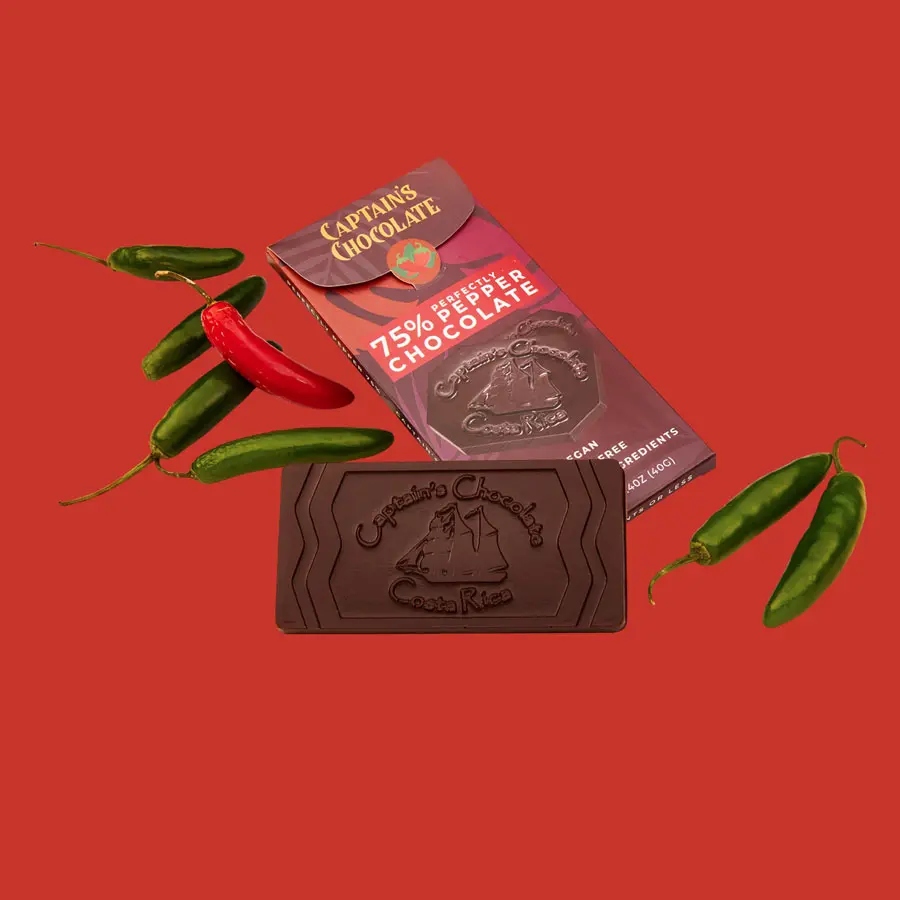 Organic Perfectly Pepper Dark Chocolate Bar